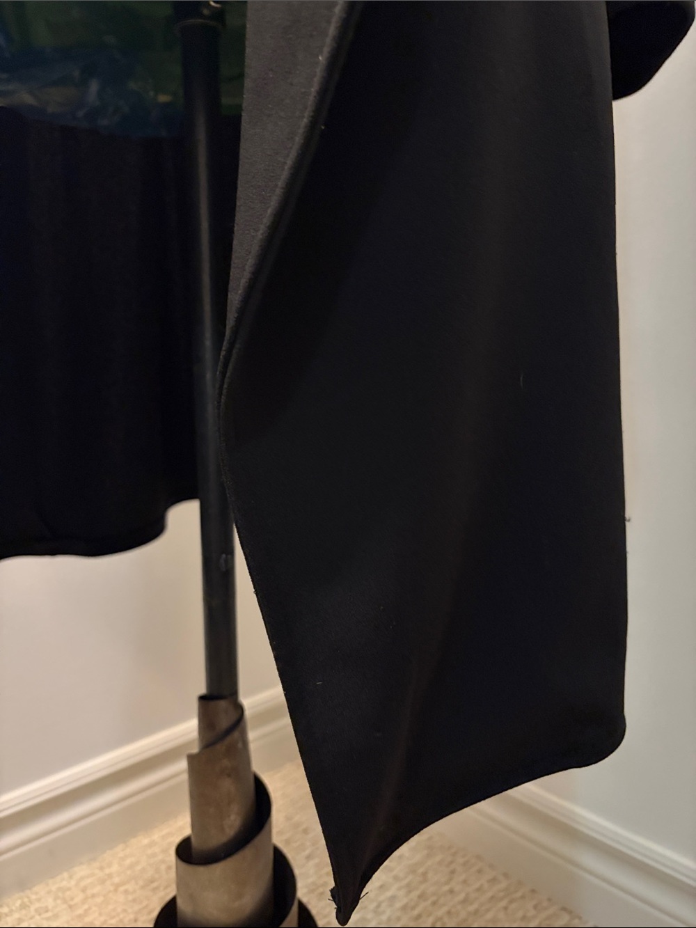 REVAMPED Black Waterfall Duster Coat SIZE LARGE - Picture 13 of 13